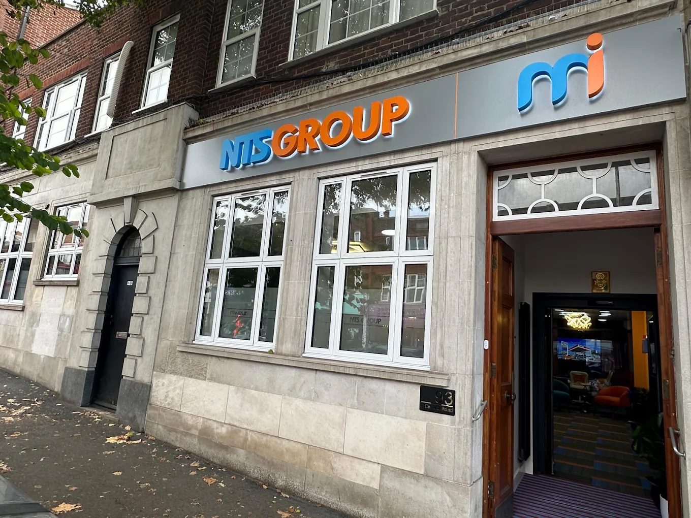 The NTS Group head office storefront, with the NTS Group and Miwayz signage above the entrance.